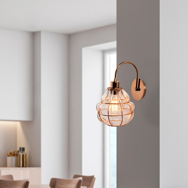 opviq GlamGlow Copper Aura Wall Lamp | Opviq