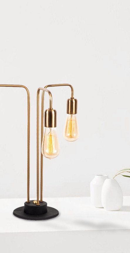 opviq Glamora Luxe Metal Table Glow Lamp | Opviq