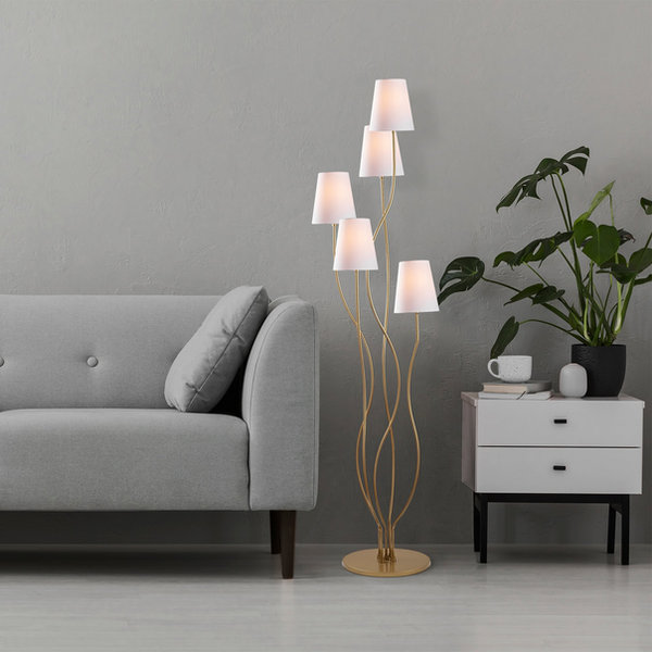 Opviq Glamora MetalGlow Floor Lamp | Opviq