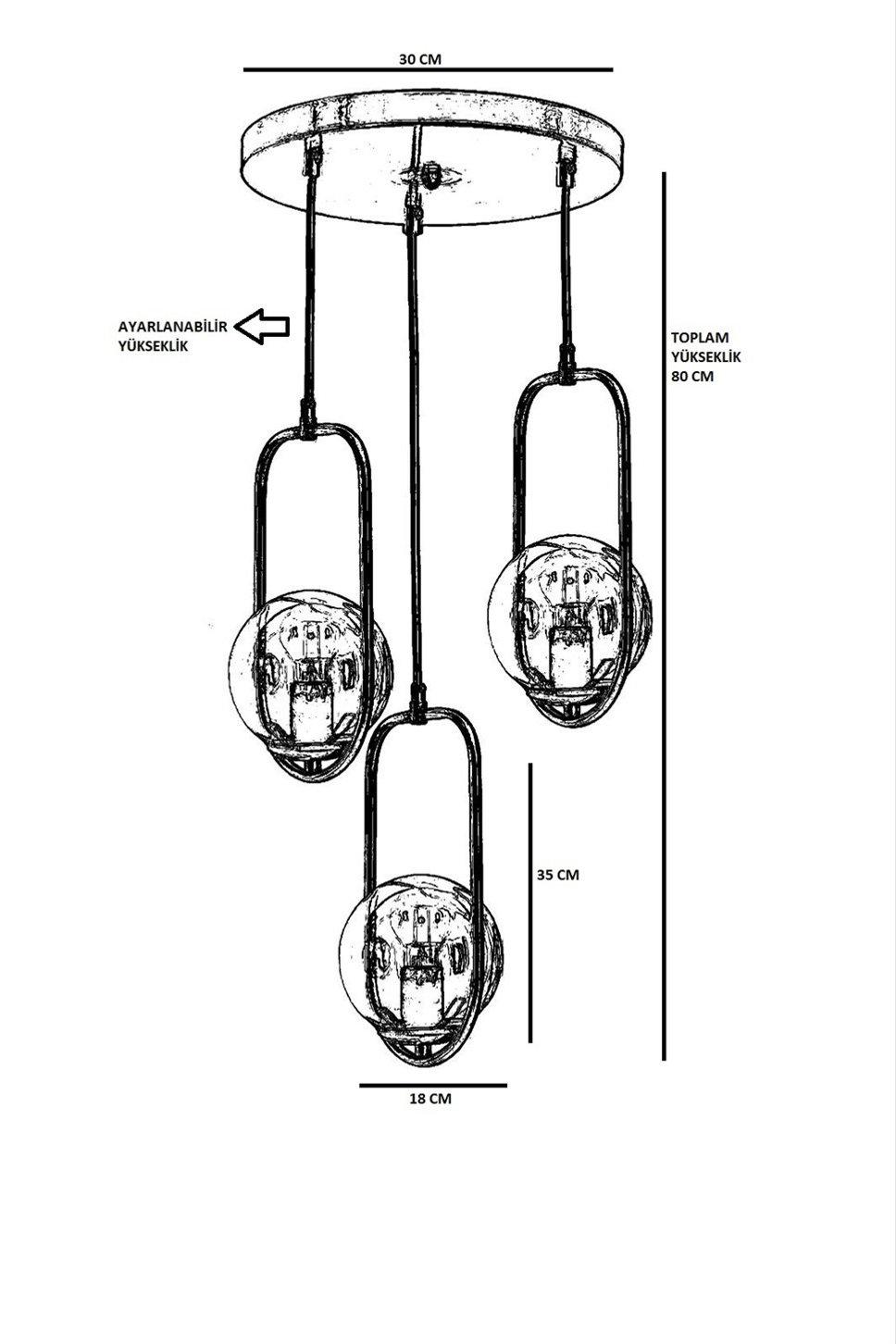 Opviq GlimmerScape Copper Chandelier | Opviq