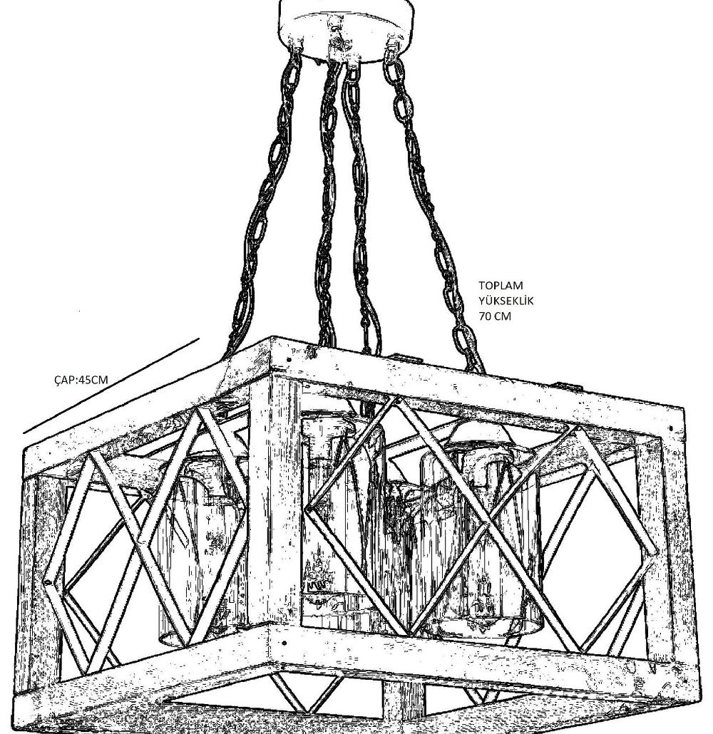 Opviq Hornbeam Haven Chandelier | Opviq