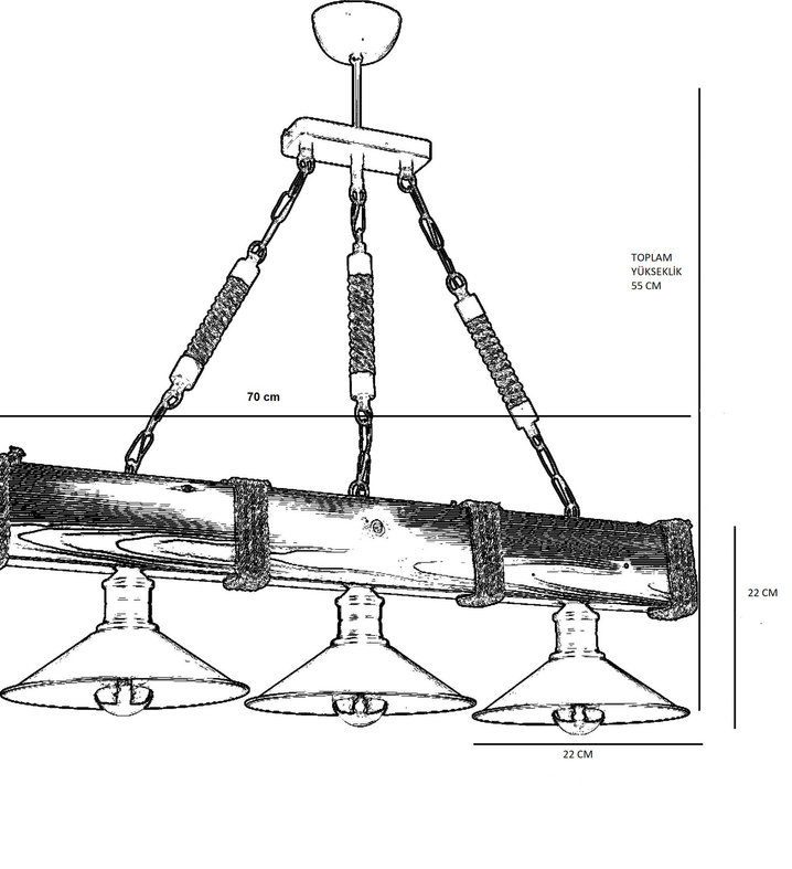 Opviq Hornbeam Noir Chandelier Elegance | Opviq