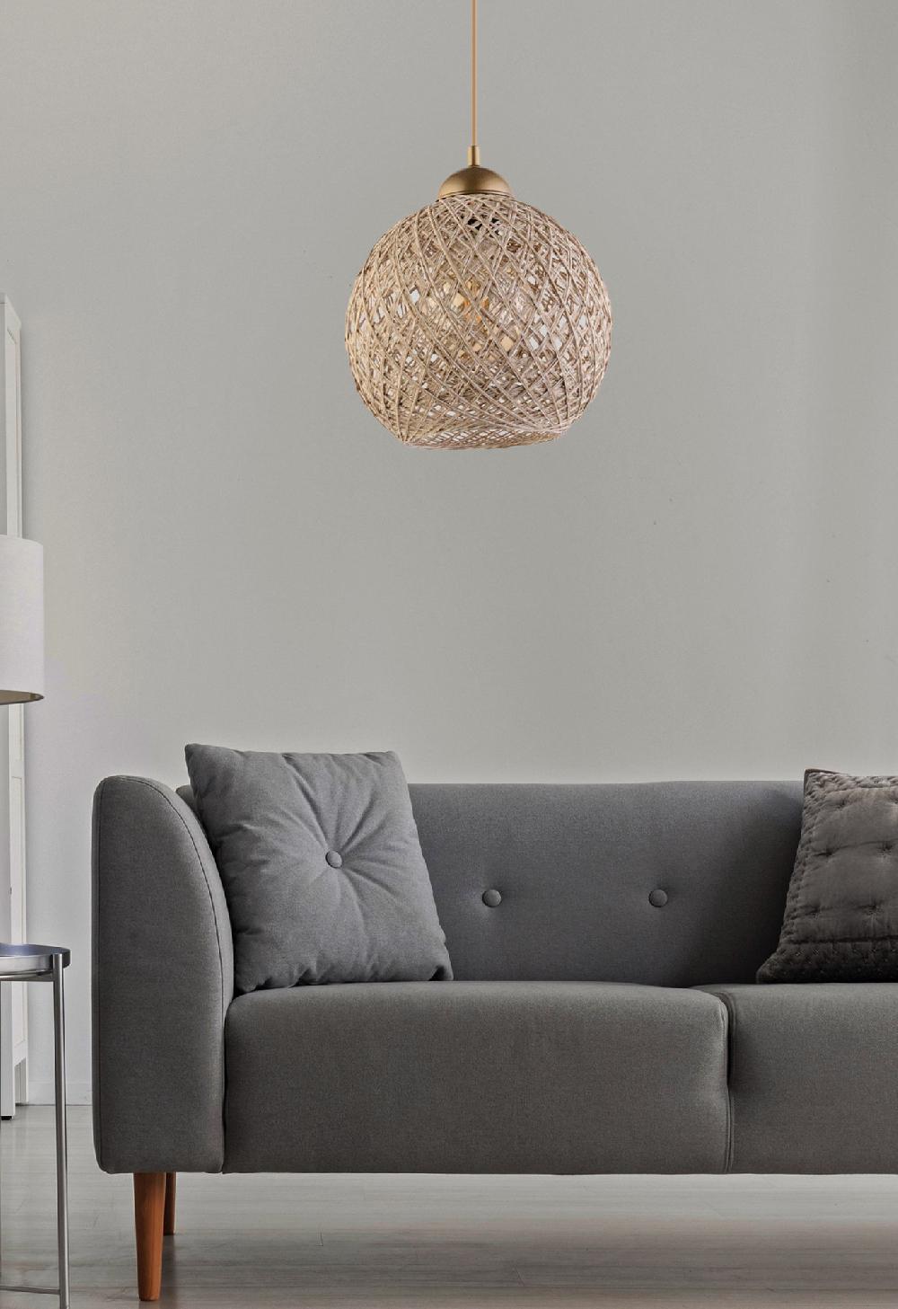 Opviq JuteLuxe Boho Glow Chandelier | Opviq
