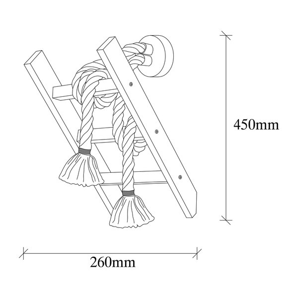 Opviq LumaBeam Rustic Glow Wall Lamp | Opviq