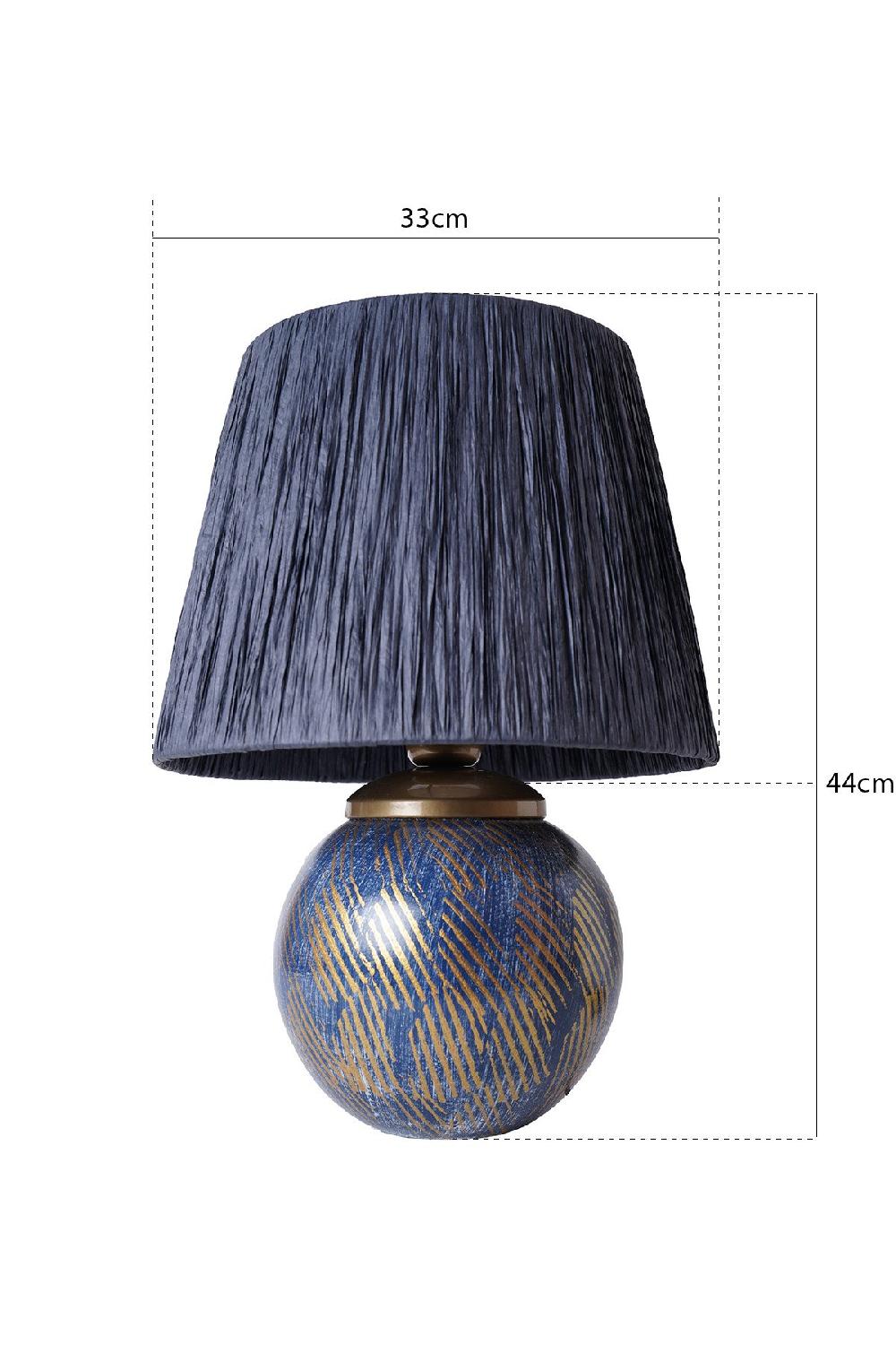 Opviq LumaCeramica BlueGlow Table Lamp | Opviq