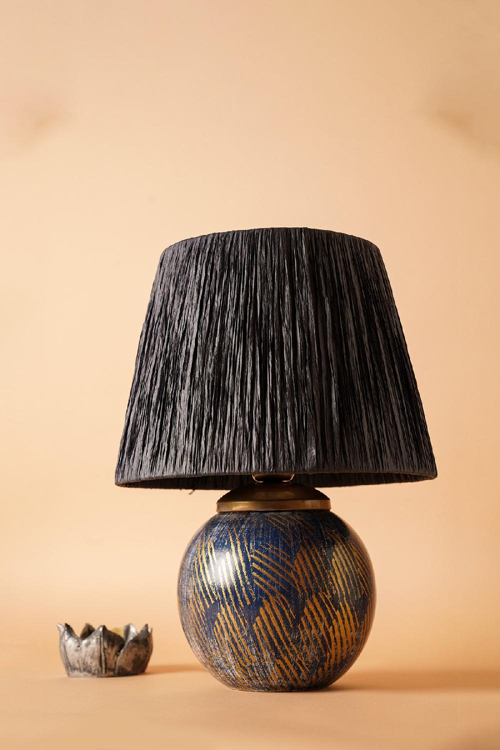 opviq LumaCeramica BlueGlow Table Lamp | Opviq