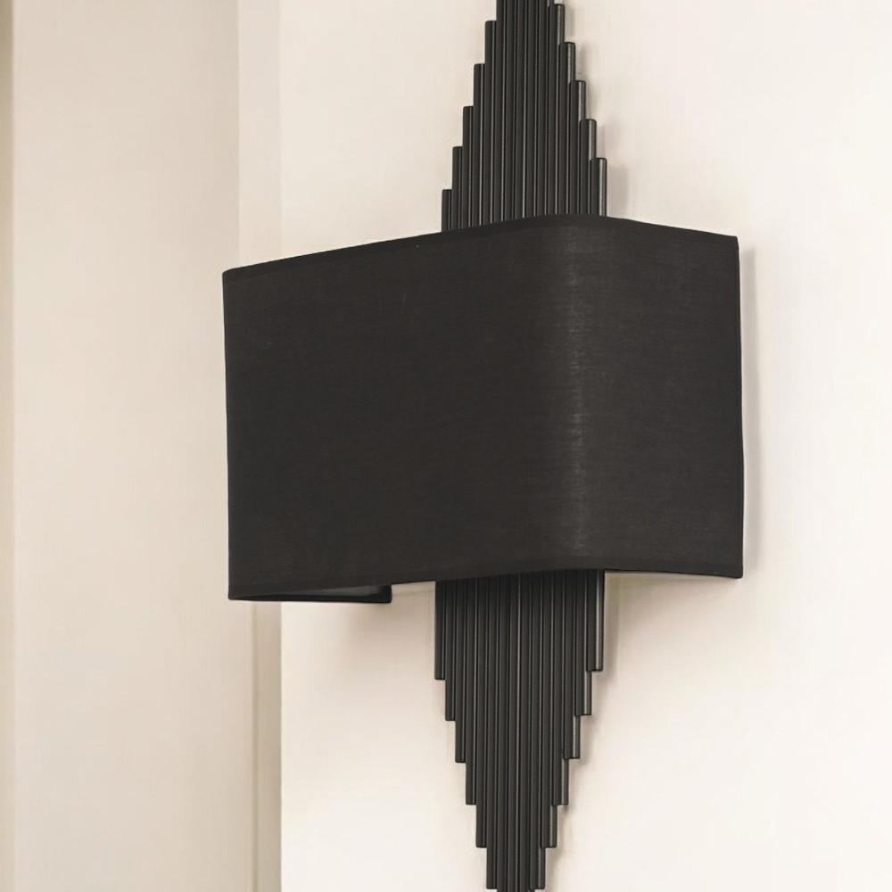 Opviq LumaCraft Noir: Chic Battery Wall Lamp | Opviq