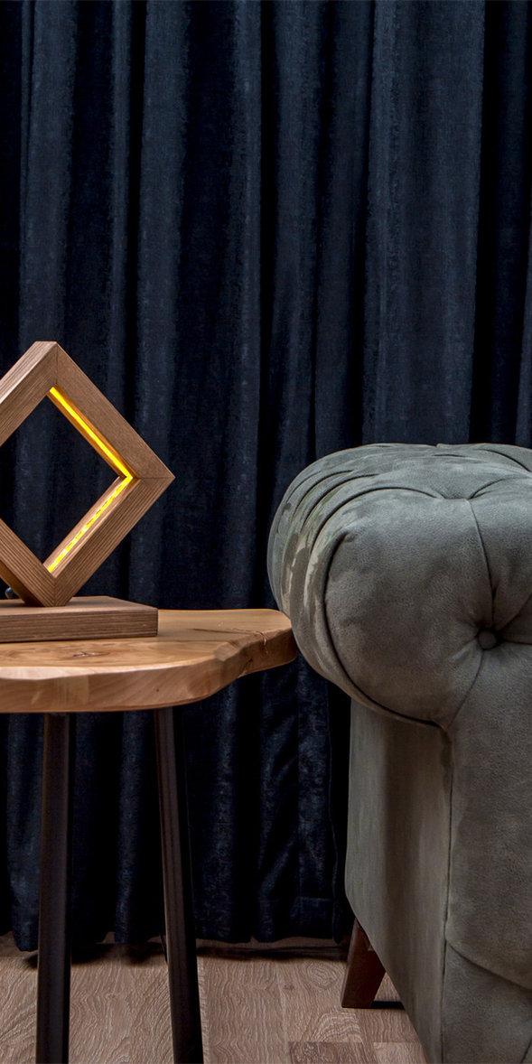 opviq LumaFir Rustic Glow Lamp | Opviq