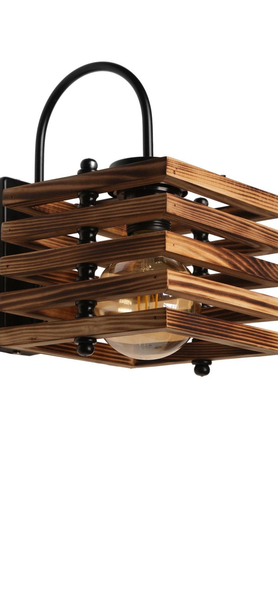 Opviq LumaWood Aura: Rustic LED Wall Light | Opviq