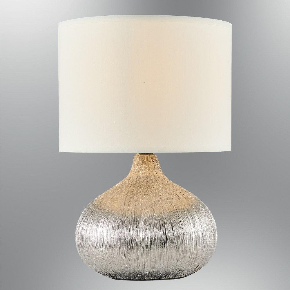 Opviq LumiAura SilverGlow Porcelain Lamp | Opviq