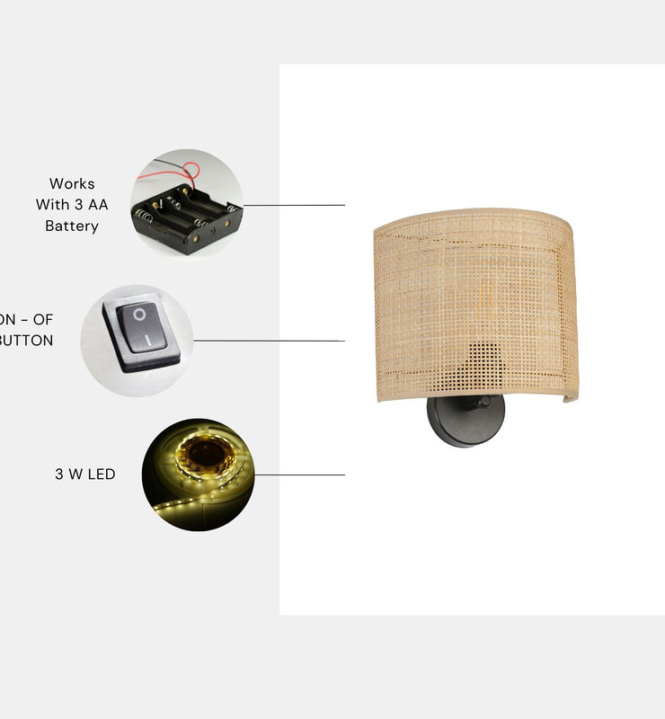 Opviq LumiBeige Aura: Chic Wall Glow Lamp | Opviq