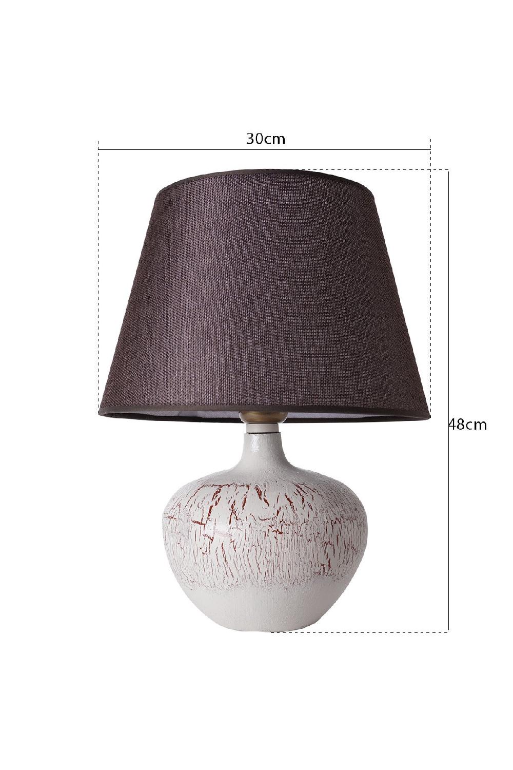 Opviq LumiCeramix Glam Grey Table Lamp | Opviq