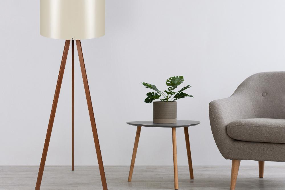opviq LumiDotté: Ecru Elegance Floor Lamp | Opviq
