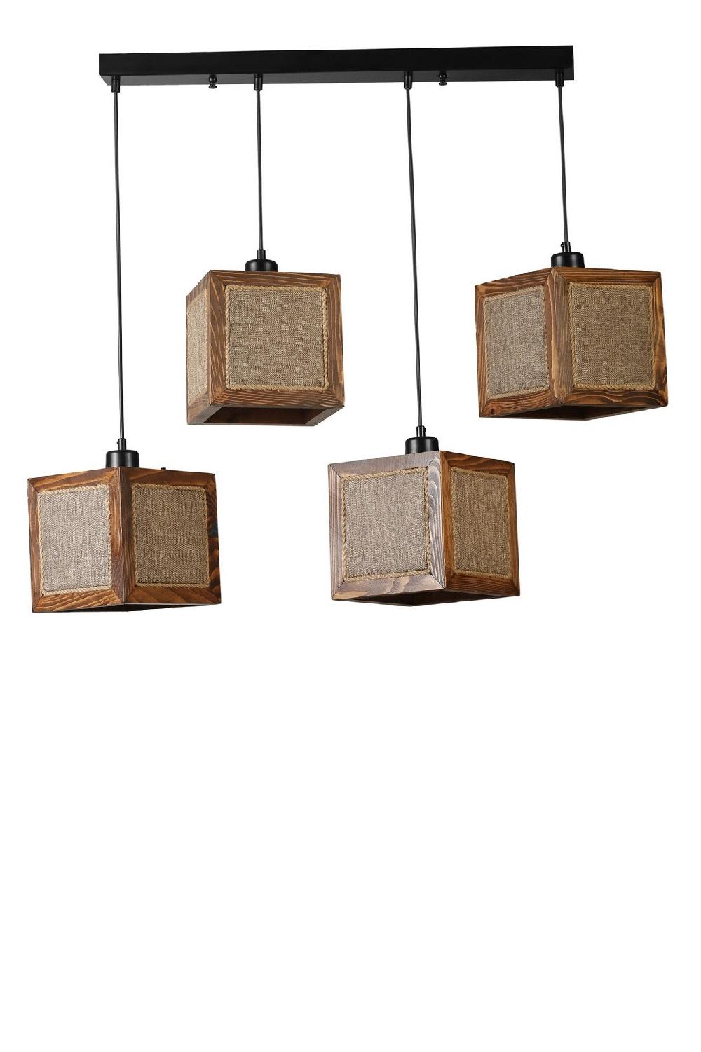 opviq LumiFleur Rattan Elegance Chandelier | Opviq