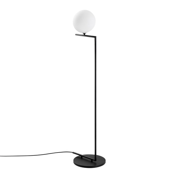 Opviq LuminaForge Black Halo Floor Lamp | Opviq