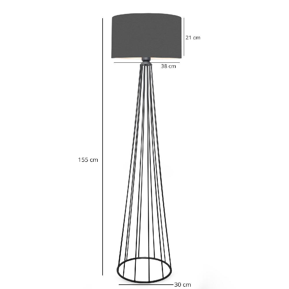 Opviq Luminara AnthraGlow Floor Lamp | Opviq