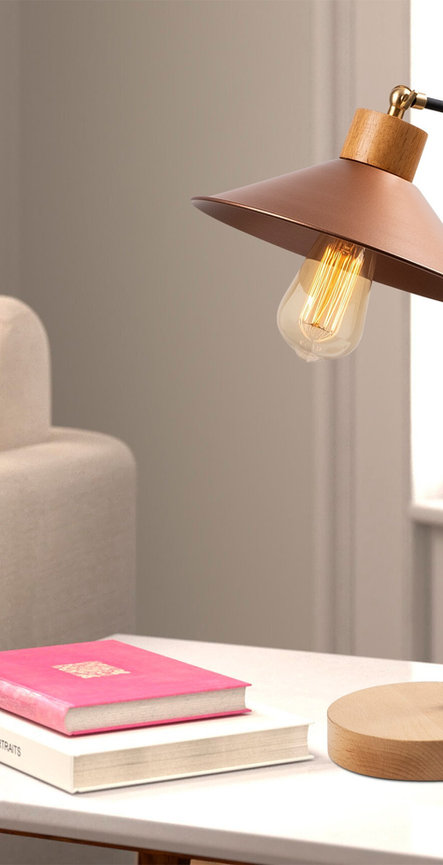 Opviq Luminara CopperGlow Table Lamp | Opviq