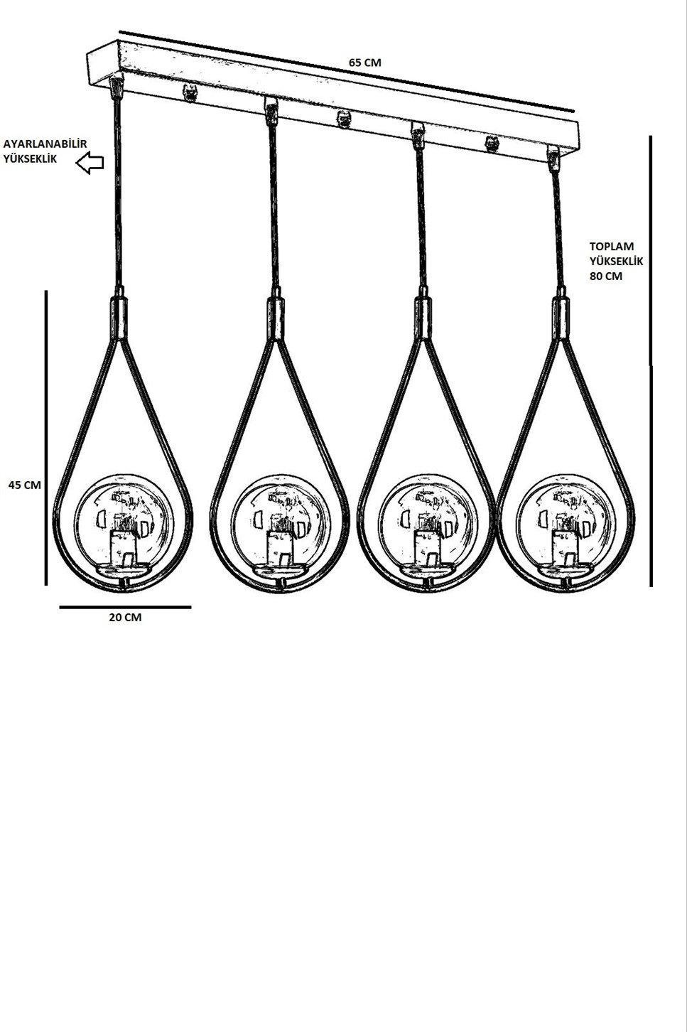 Opviq Luminara CopperScape Chandelier | Opviq