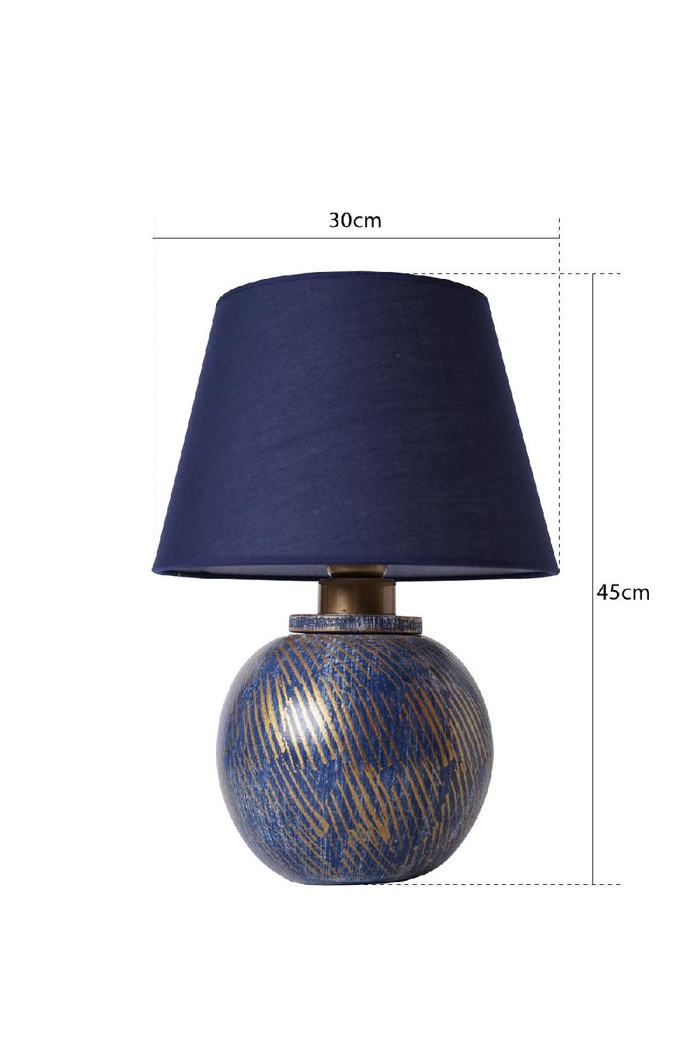 Opviq Luminara Drift: Blue Glow Table Lamp | Opviq
