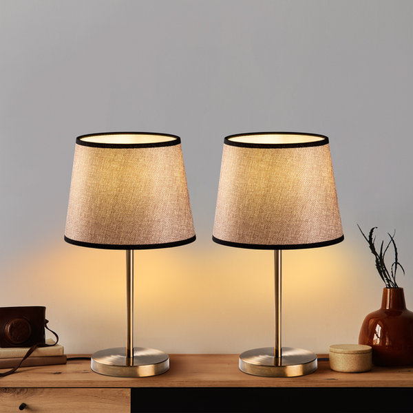 Opviq Luminara Duo: Antique Elegance Lamp Set | Opviq