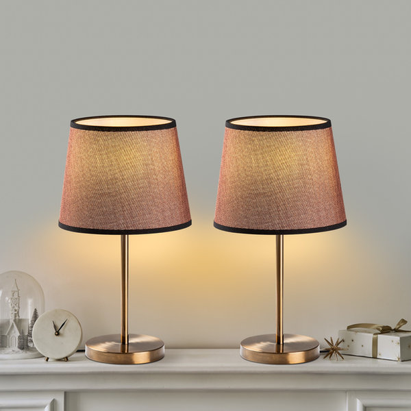 opviq Luminara Duo: Antique Elegance Lamp Set | Opviq