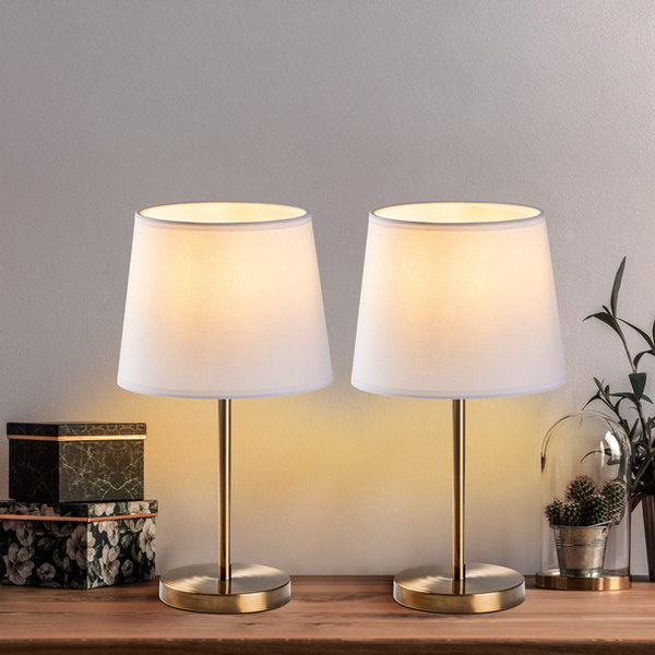 Opviq Luminara Duo: Antique Elegance Lamp Set | Opviq