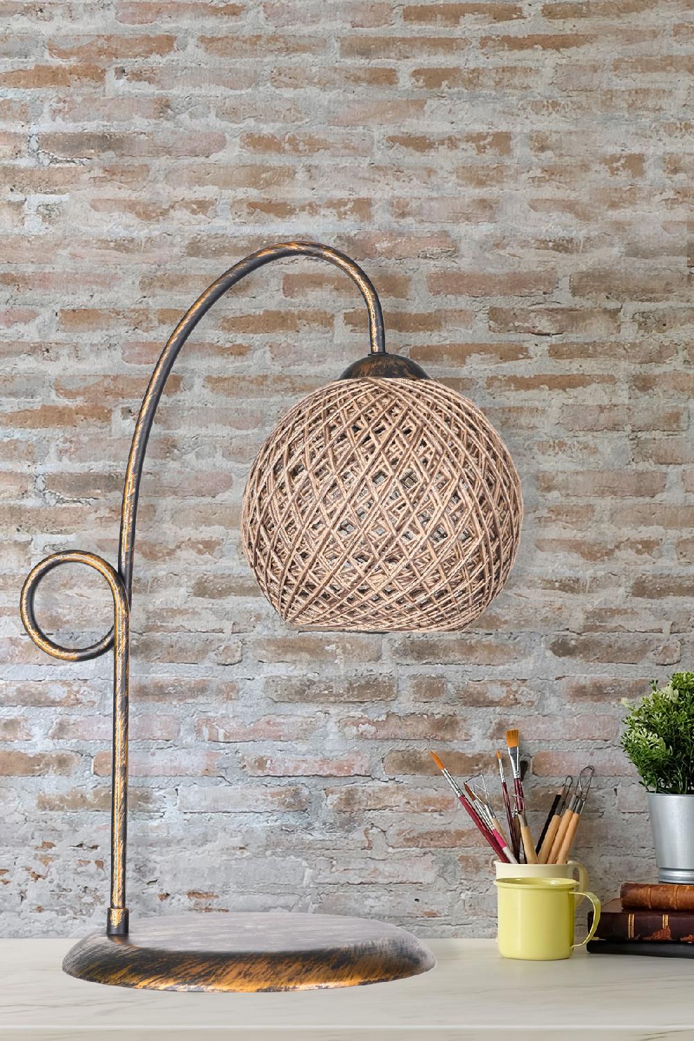 opviq Luminara Éclat: Rustic Glow Table Lamp | Opviq