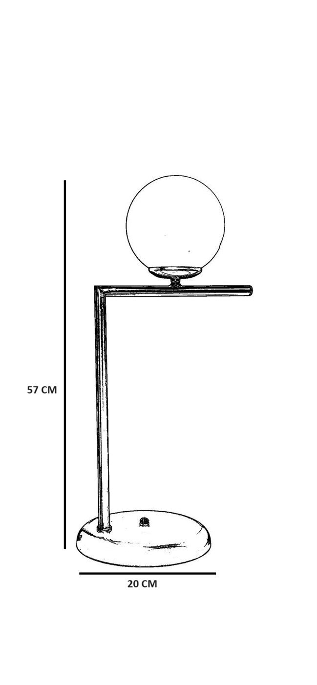 Opviq Luminara FumeGlow Metal Table Lamp | Opviq