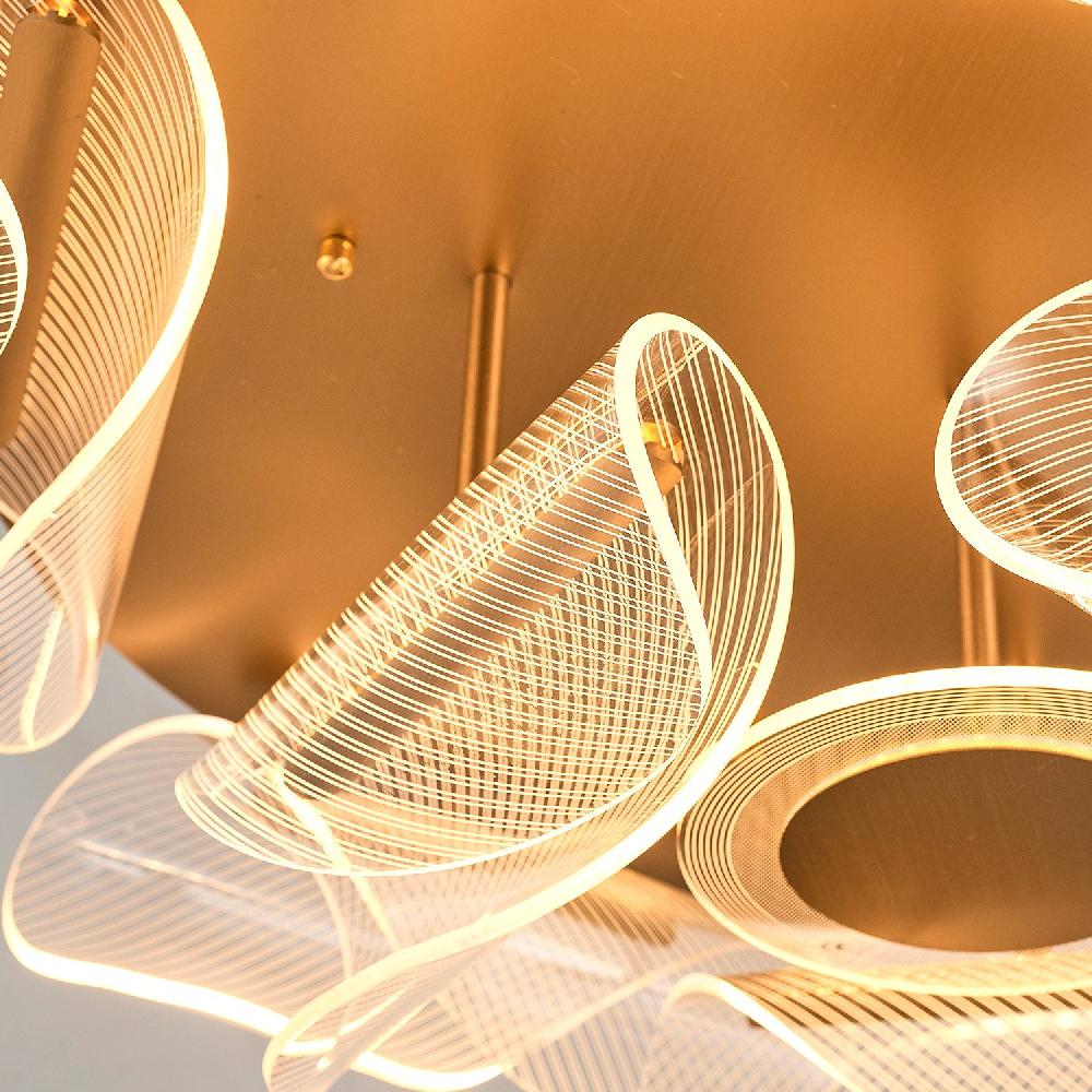 Opviq Luminara Gilded Glow Chandelier | Opviq