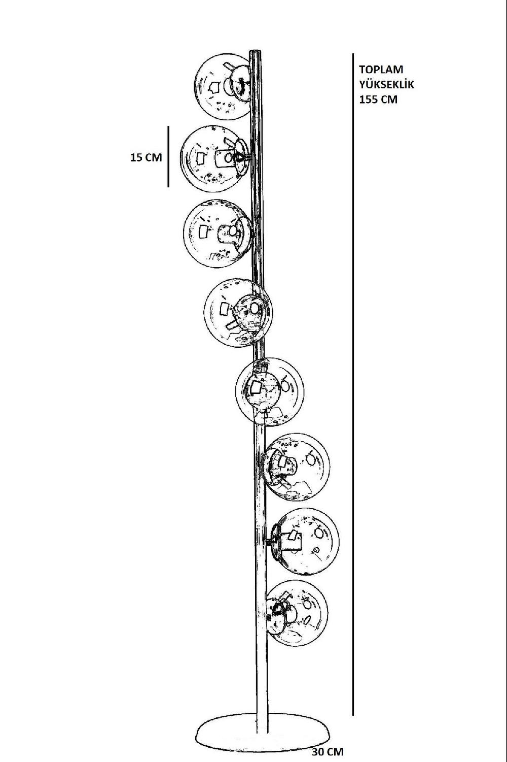 Opviq Luminara GleamSphere Floor Lamp | Opviq