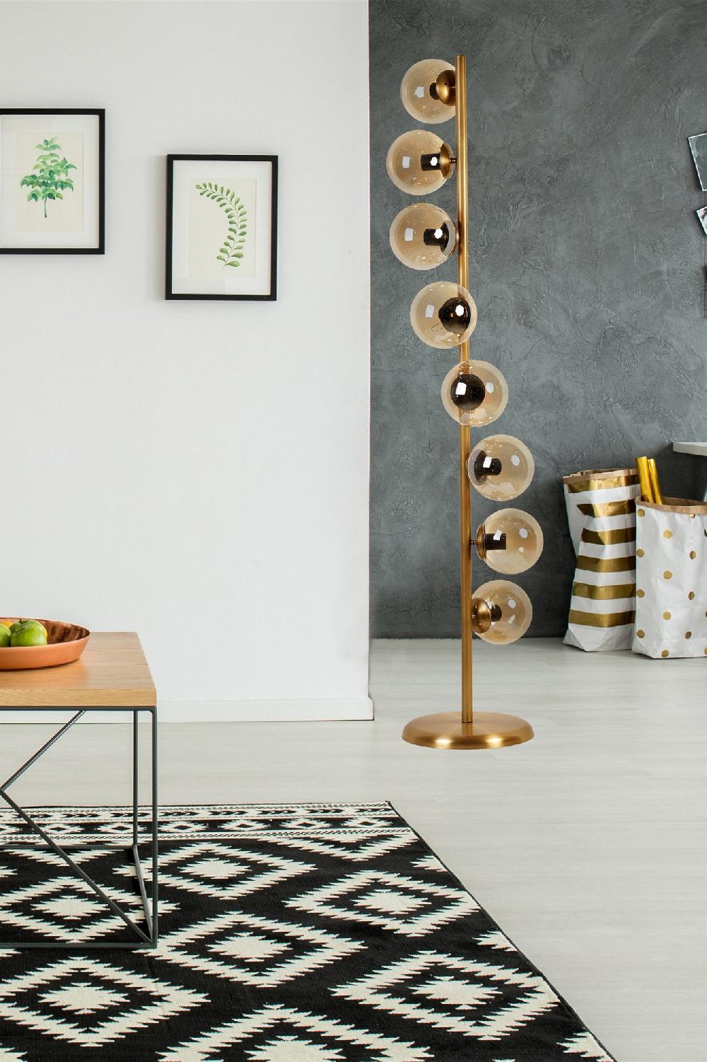 opviq Luminara GleamSphere Floor Lamp | Opviq