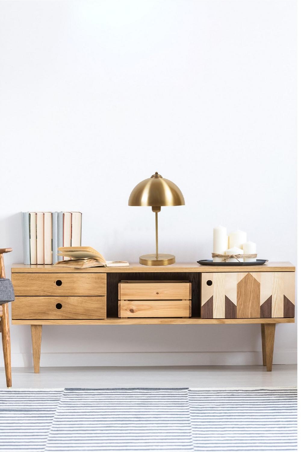 opviq Luminara Glint: Metal Elegance Lamp | Opviq