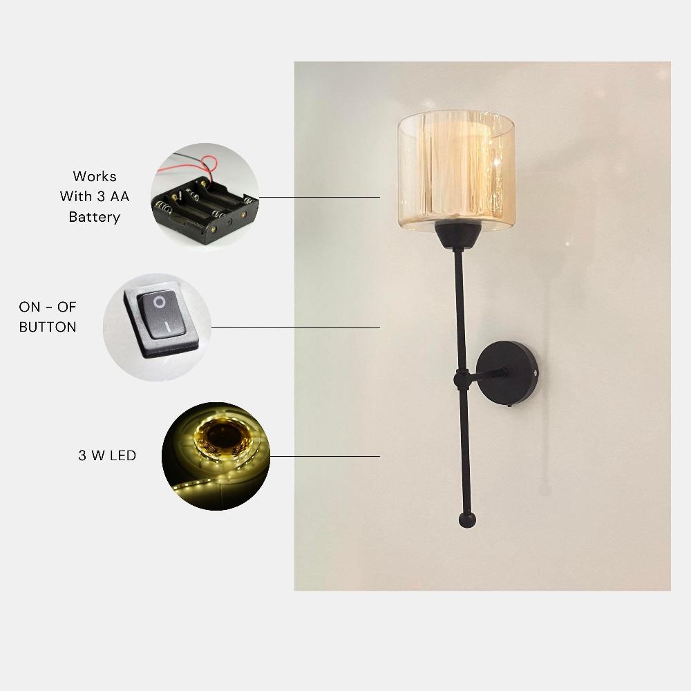 Opviq Luminara Luxe: Chic Metal Wall Glow | Opviq