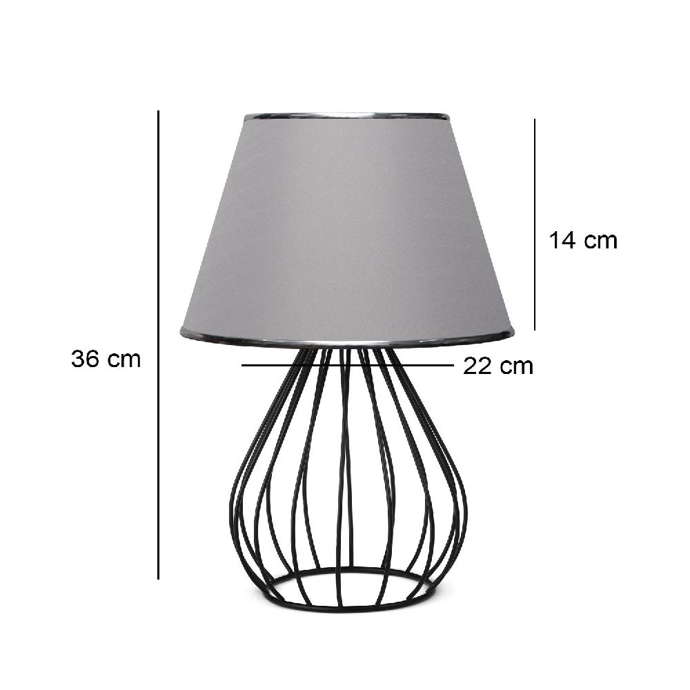 Opviq Luminara Metaluxe Grey Glow Lamp | Opviq