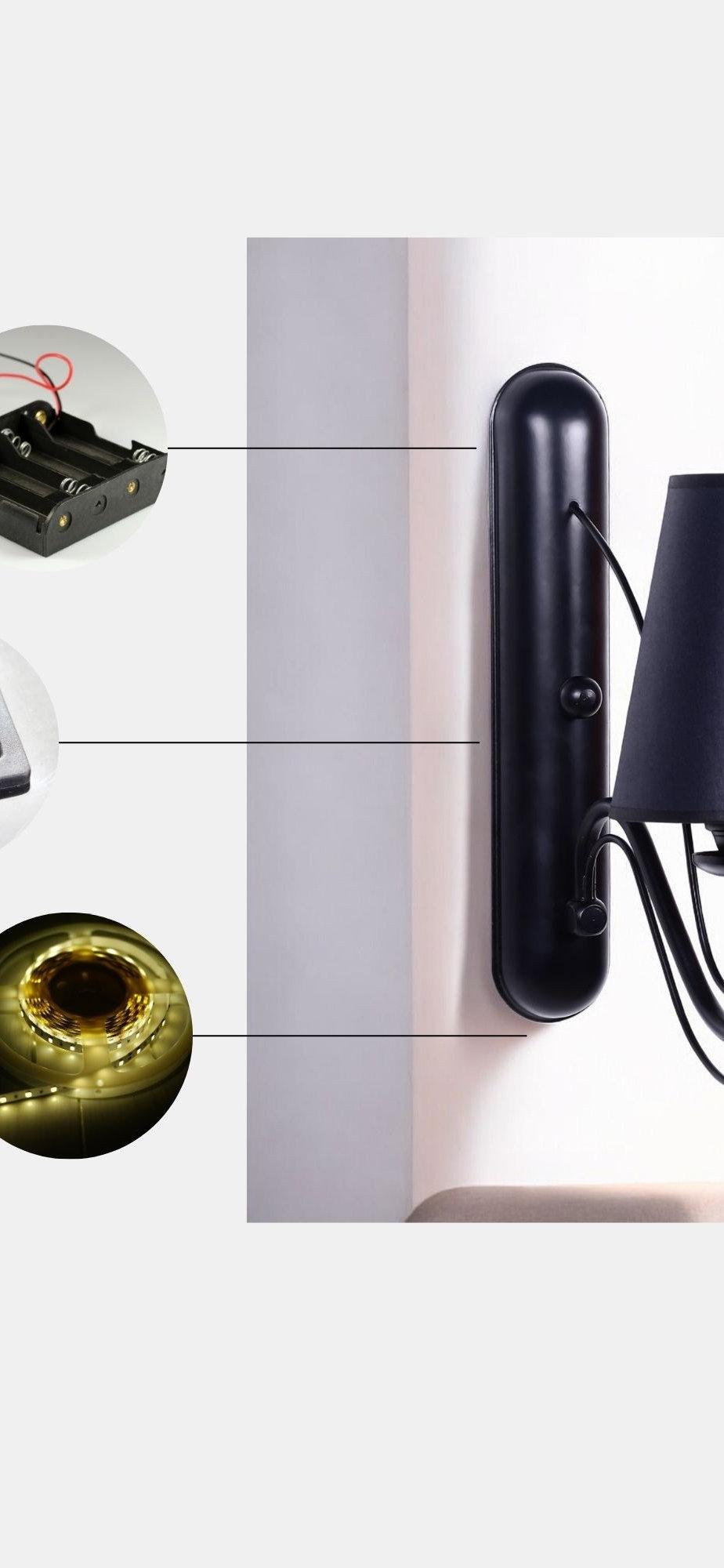 Opviq Luminara Noir: Chic Metal Wall Glow | Opviq