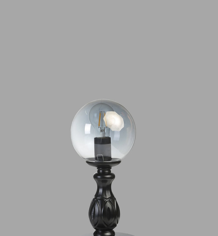 Opviq Luminara Noir - Elegant Metal & Glass Lamp | Opviq
