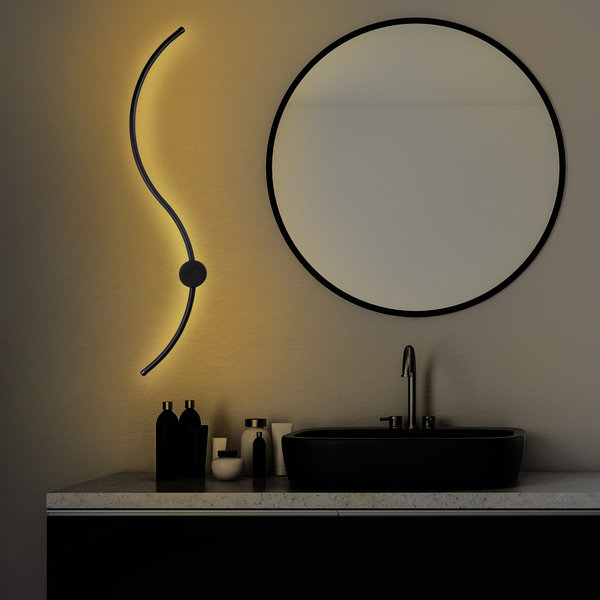 Opviq Luminara Noir: Sleek Metal Wall Emblem | Opviq