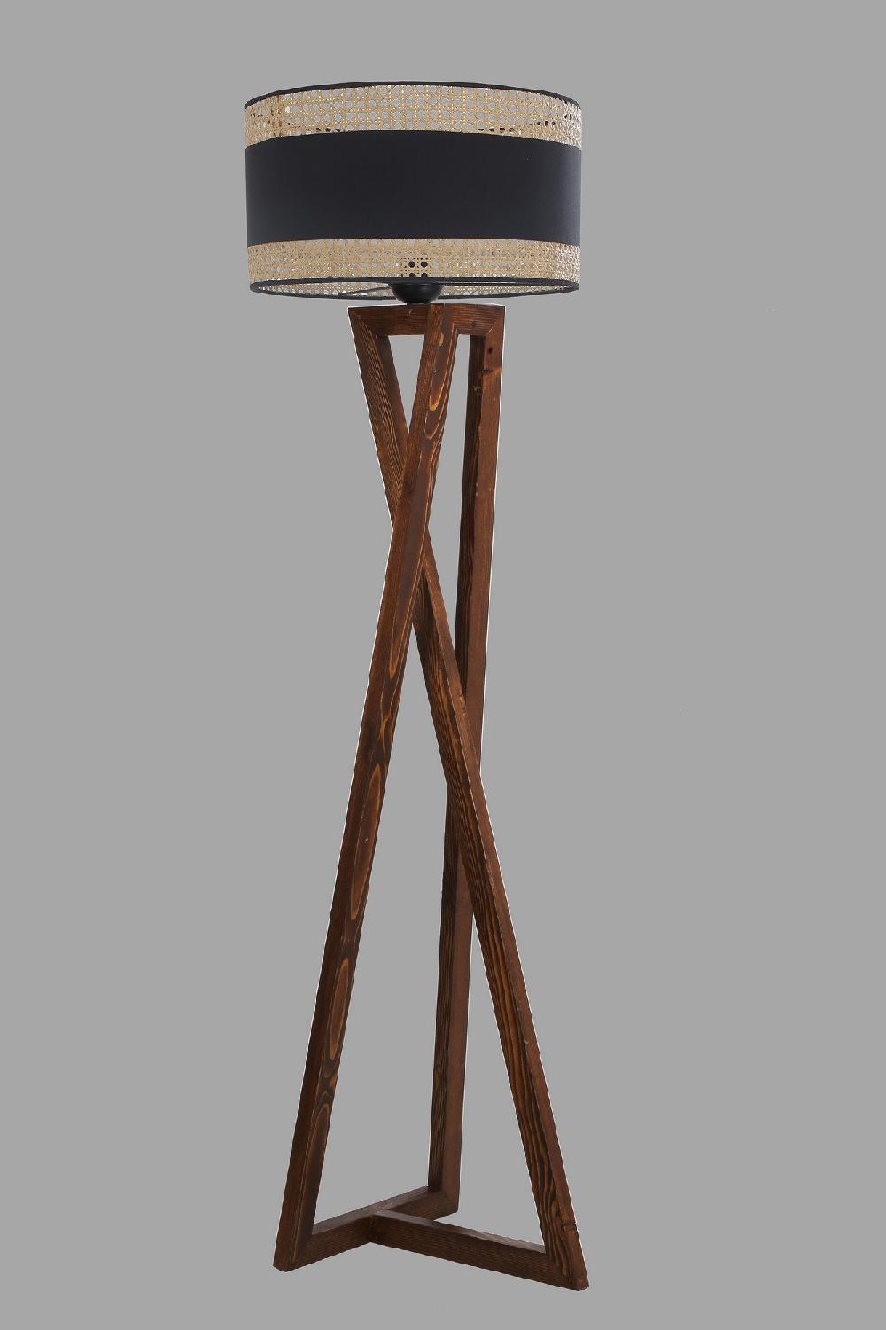 Opviq Luminara Walnut Glow Floor Lamp | Opviq