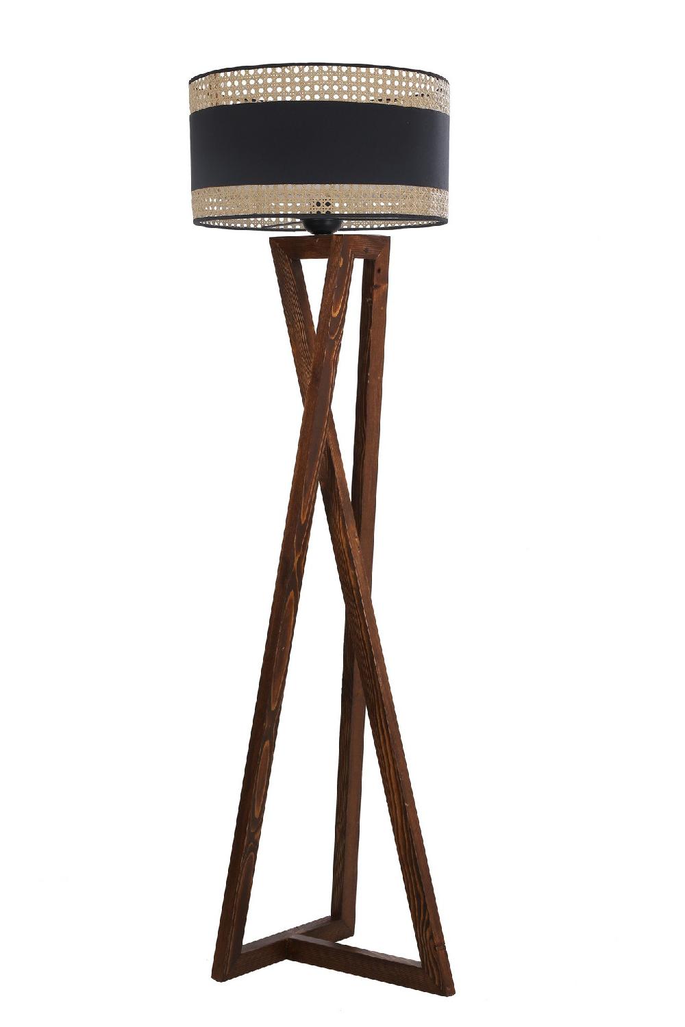 opviq Luminara Walnut Glow Floor Lamp | Opviq