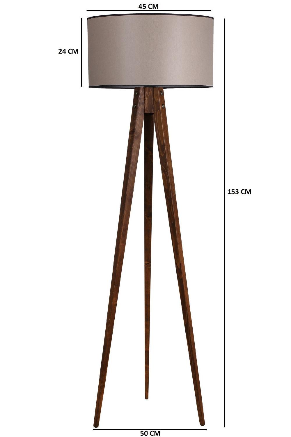 Opviq Luminara Walnut Glow Floor Lamp | Opviq