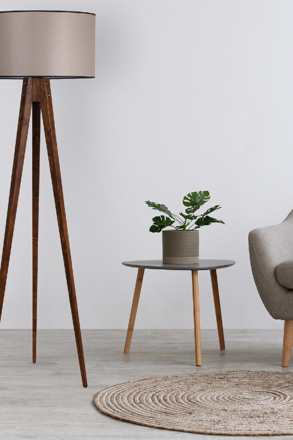 opviq Luminara Walnut Glow Floor Lamp | Opviq