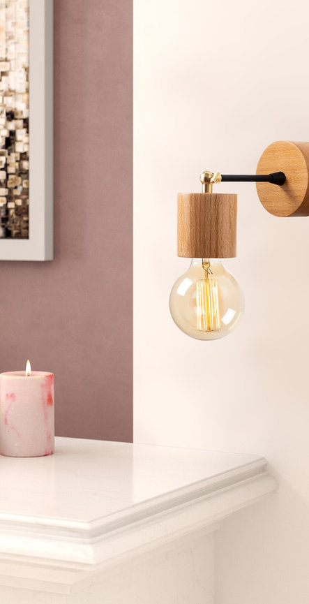 opviq Luminara WoodGlow Wall Sconce | Opviq