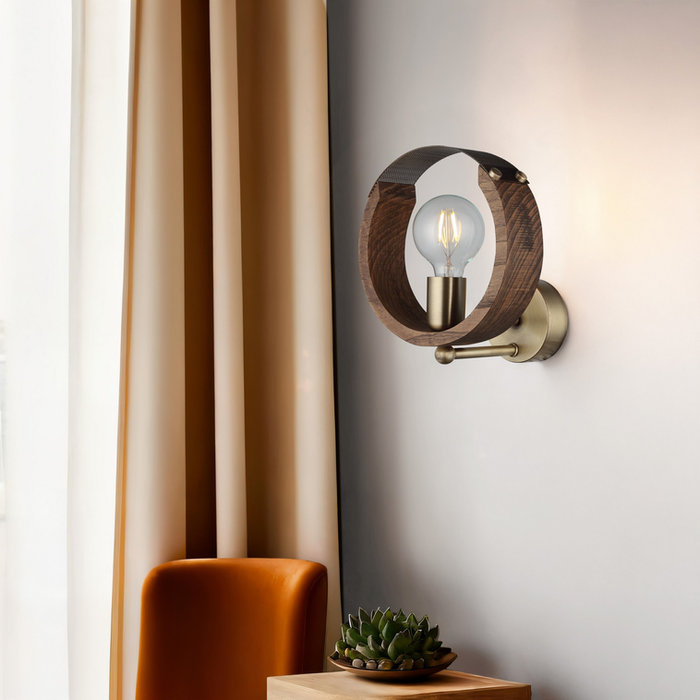 opviq Luminara WoodMetal Wall Glow | Opviq