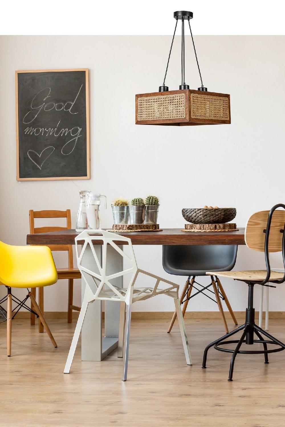 opviq LuminaRattan Elegance Chandelier | Opviq