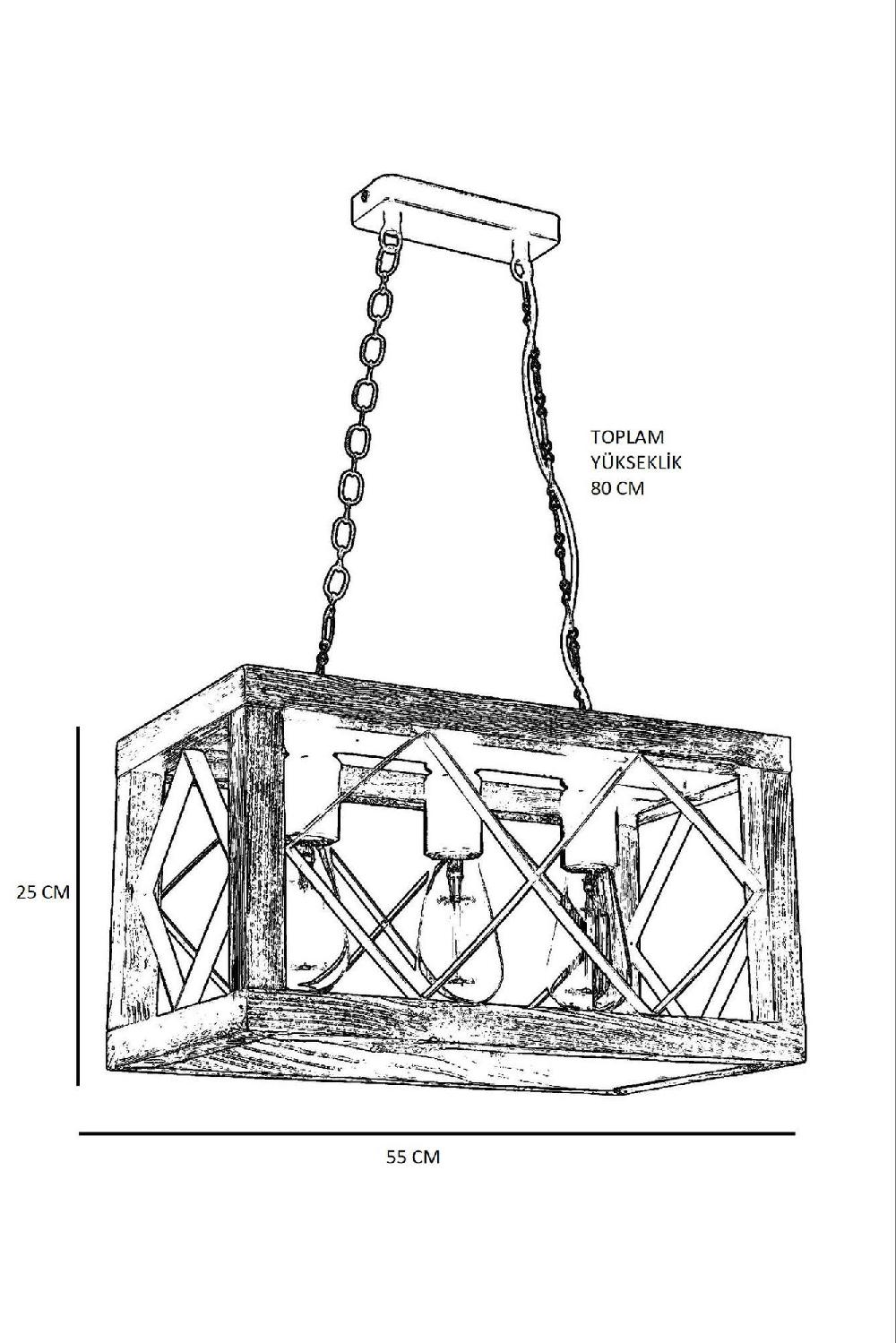 Opviq LuminaRustica Hornbeam Chandelier | Opviq