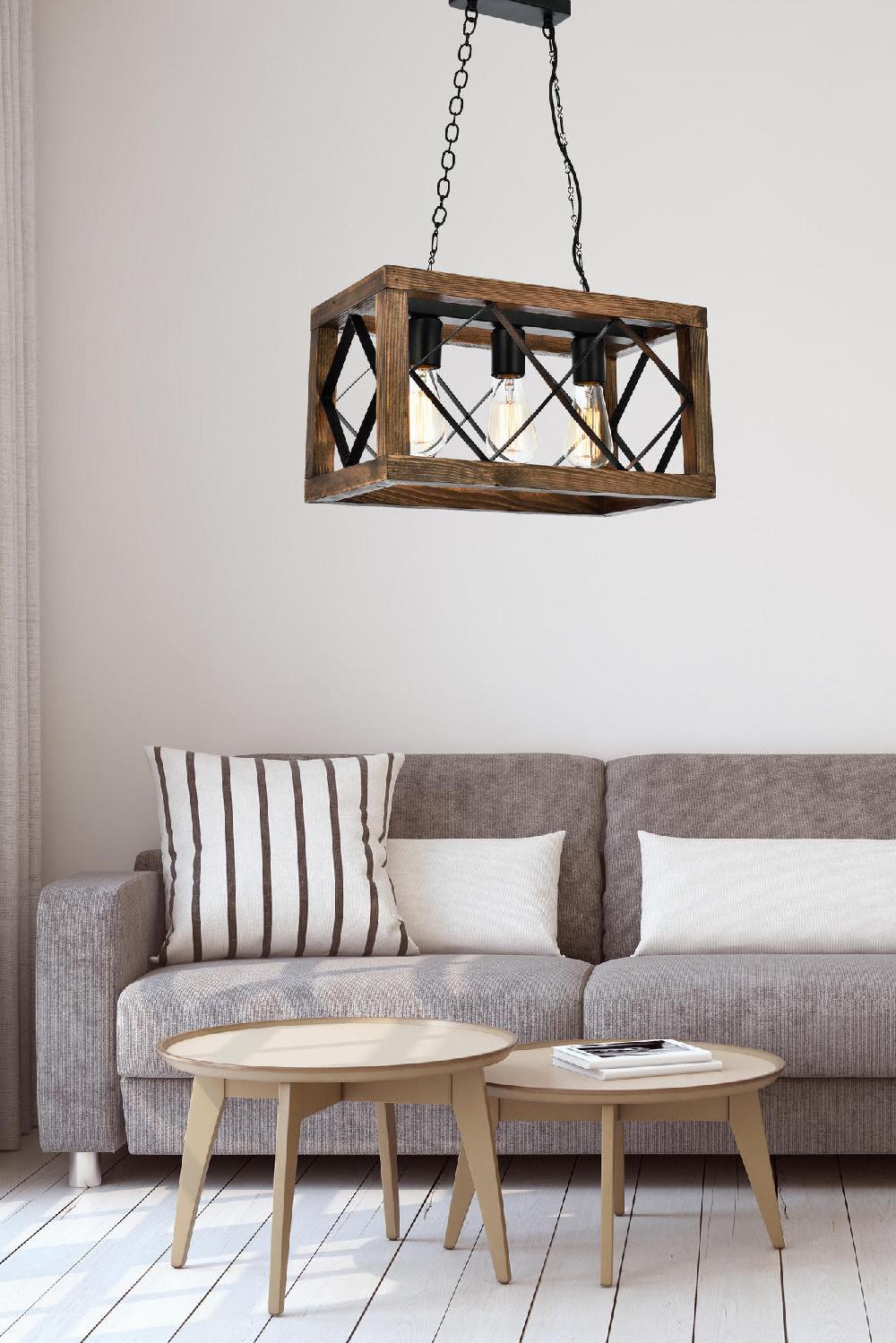 opviq LuminaRustica Hornbeam Chandelier | Opviq