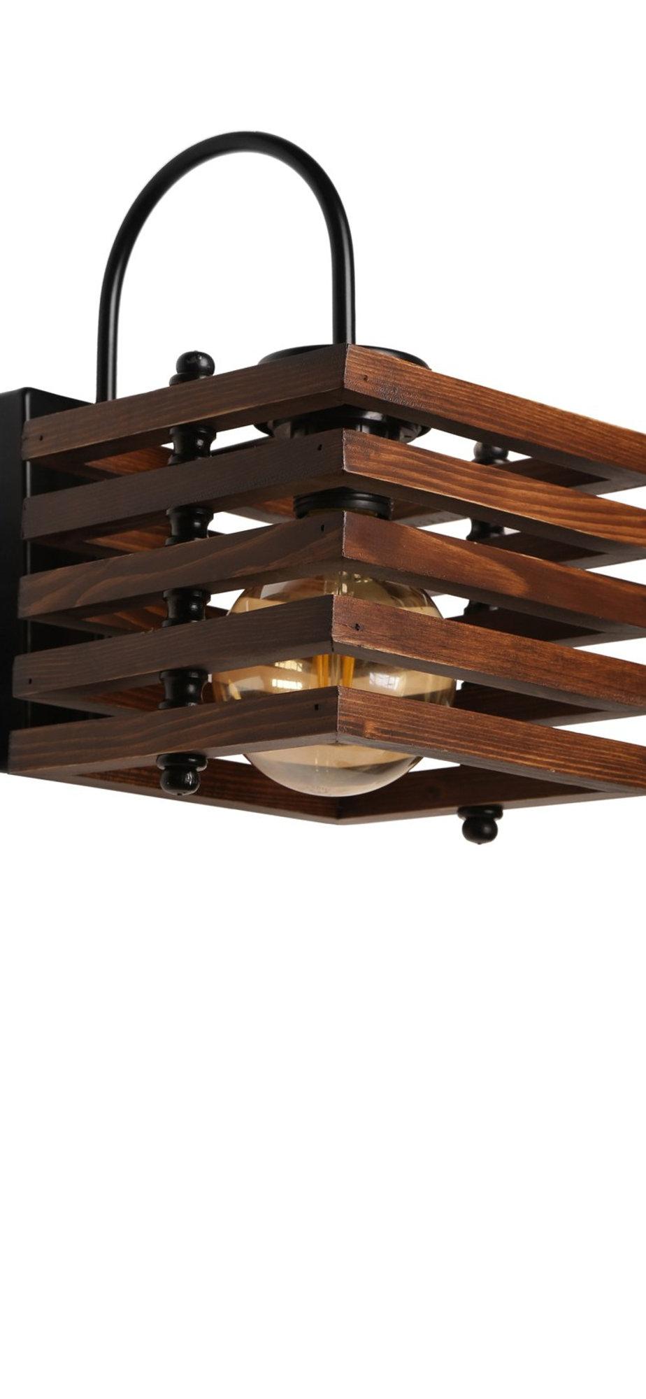 Opviq LuminaWooden: Walnut Glow Wall Lamp | Opviq
