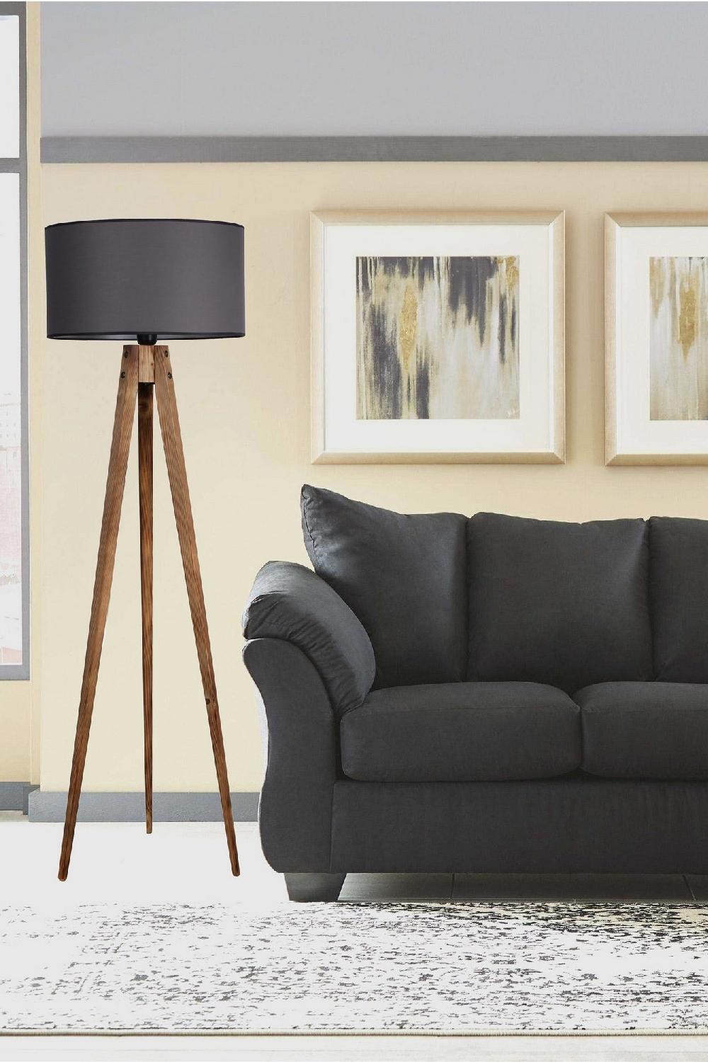 opviq LumiNest OakGlow Floor Lamp | Opviq