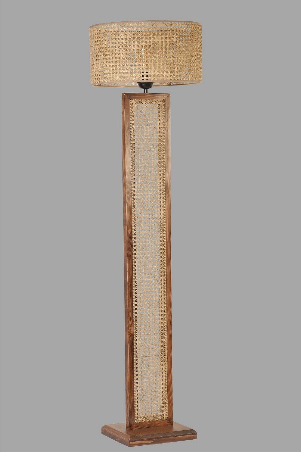 Opviq LumiNest RattanGlow Floor Lamp | Opviq