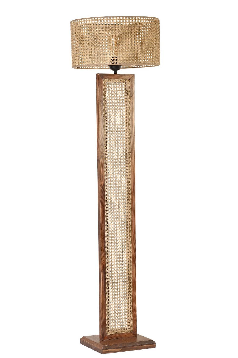 Opviq LumiNest RattanGlow Floor Lamp | Opviq